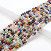 4MM Natural Multi Color Galaxy Mix Stones Gemstone Micro Faceted Round Loose Beads 15 inch Full Strand (80009402-P30)