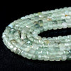 4MM Natural Light Green Aventurine Gemstone Grade AA Micro Faceted Diamond Cut Cube Loose Beads (P41)