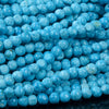 6MM Blue Turquoise Gemstone Nugget Round Loose Beads 15 inch Full Strand (80016517-D294)