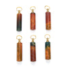 48X12MM Natural Indian Agate Gemstone Perfume Bottle Pendant Hexagon Healing Tube, Essential Oil Bottle Beads 1 Bead (80017276-P73)