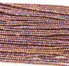 3x2mm Purple Gold Hematite Gemstone Micro Faceted Rondelle Loose Beads 15 inch Full Strand (80007525-A263)