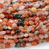 6-8MM Mix Color Rutilated Quartz Gemstone Pebble Nugget Loose Beads (D185)