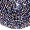 3-4MM Natural Iolite Sunstone Gemstone Grade AAA Micro Faceted Round Loose Beads 15.5 inch Full Strand (80009416-P31)