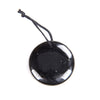 35MM Natural Smooth Shungite Gemstone Grade AAA Flat Round Circle Pendant 1 Bead (80008559-D48)