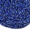 4MM Natural Sodalite Gemstone Grade AAA Micro Faceted Round Loose Beads 15.5 inch Full Strand (80009390-P29)