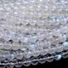Natural Rainbow Moonstone Strong Blue Flash Gemstone Grade AAA Round 6MM 7MM 8MM 9MM 10MM 11MM 12MM 13MM 14MM Loose Beads (D382)