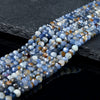 4MM Natural Kyanite Gemstone Grade A Micro Faceted Round Loose Beads 15 inch Full Strand (80017286-P74)