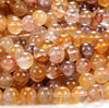 Natural Hematoid Golden Red Gemstone Grade AAA Round 8MM 9MM 10MM 13MM 14MM 16MM 17MM Loose Beads (D279)