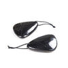 40x30MM Natural Smooth Shungite Gemstone Grade AAA Freeform Triangle Pendant 1 Bead (80008565-D49)