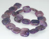 20X20mm Voilet Purple Lepidolite Gemstone Grade A Square Loose Beads 8 inch Half Strand (90188063-704B)