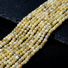 4MM Natural Yellow Opal Gemstone Grade A Micro Faceted Round Loose Beads 15 inch Full Strand (80009426-P32)