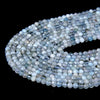 2MM Natural Aquamarine Gemstone Grade A Micro Faceted Round Loose Beads 15.5 inch Full Strand (80008841-P11)