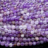 Natural Amethyst Gemstone Grade A Round 5MM 6MM Loose Beads (D331)