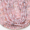 6MM Natural Madagascar Rose Quartz Gemstone Grade AA Micro Faceted Round Loose Beads 15 inch Full Strand (80016346-P58)
