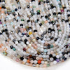 2-3MM Natural Multi Color Galaxy Mix Stones Gemstone Micro Faceted Round Loose Beads 15.5 inch Full Strand (80009395-P30)