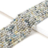 3MM Natural K2 Stone Gemstone Micro Faceted Round Loose Beads 15 inch Full Strand (80016217-P50)