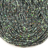 2MM Natural Russian Seraphinite Gemstone Micro Faceted Round Loose Beads 15 inch Full Strand (80016199-P49)