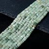 4MM Natural Light Green Aventurine Gemstone Grade AA Micro Faceted Diamond Cut Cube Loose Beads (P41)