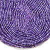 Natural Amethyst Gemstone Grade AA Micro Faceted Round 2MM 3MM Loose Beads 15 inch Full Strand (P57)