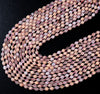 6MM Madagascar Rose Quartz Gemstone Grade A Faceted Prism Double Point Cut Loose Beads (D212)