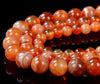 Botswana Agate Natural Orange Red Gemstone Grade AAA Round 8MM 10MM Loose Beads (D223)