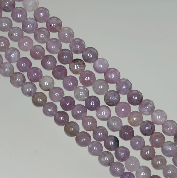 4mm Light Purple Lepidolite Gemstone Grade A Round Loose Beads 15.5 inch Full Strand (90188458-650)