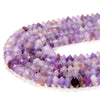 3X2MM Natural Lavender Lepidolite Gemstone Grade AA Bicone Faceted Rondelle Saucer Loose Beads 15 inch Full Strand (80009457-P34)