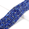 4X2MM Natural Lapis Lazuli Gemstone Grade A Micro Faceted Rondelle Loose Beads (P35)