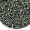 3X2MM Natural Russian Seraphinite Gemstone Micro Faceted Rondelle Loose Beads (P35)