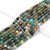 5MM Natural Green Ocean Jasper Gemstone Grade AA Micro Faceted Round Loose Beads 15.5 inch Full Strand (80009444-P33)