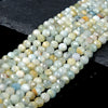 6MM Natural Aquamarine Gemstone Grade A Micro Faceted Round Loose Beads 15 inch Full Strand (80016842-P67)
