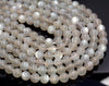 8mm Gray Moonstone Gemstone Grade AAA Round Loose Beads 7.5 inch Half Strand (80007516 H-A263)