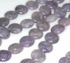12mm Lavender Purple Lepidolite Gemstone Grade A Flat Round Loose Beads 8 inch Half Strand (90187874-656)