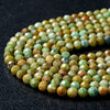 4MM Natural Chrysocolla Gemstone Grade A Micro Faceted Round Loose Beads 15 inch Full Strand (80009436-P32)