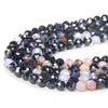 3MM Natural Black Charoite Gemstone Micro Faceted Round Loose Beads 15.5 inch Full Strand (80009415-P31)