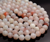 Milky Pink Bostwana Lace Agate Rare Gemstone Grade AAA Round 6mm 8mm 10mm Loose Beads (A258)