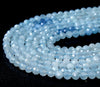 4MM Natural Aquamarine Gemstone Grade AAA Micro Faceted Round Loose Beads 15 inch Full Strand (80015741-P48)
