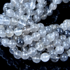 6mm Moss Gray Crystal Quartz Gemstone Grade AA Round 6mm Loose Beads 15.5 inch Full Strand (90187020-247)