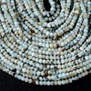 3X4MM Natural Hemimorphite Gemstone Grade A Micro Faceted Rondelle Loose Beads (P36)