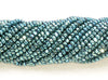 3x2mm Green Hematite Gemstone Micro Faceted Rondelle Loose Beads 15.5 inch Full Strand (80007532-A263)