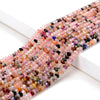 3X2MM Natural Multi Color Galaxy Mix Stones Gemstone Grade AA Bicone Faceted Rondelle Saucer Loose Beads 15 inch Full Strand (80009465-P34)