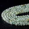 4MM Natural Phrenite Gemstone Grade AA Micro Faceted Round Loose Beads 15 inch Full Strand (80009437-P32)