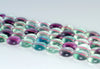 10mm Rainbow Fluorite Gemstone Grade AAA Flat Round Loose Beads 15.5 inch Full Strand (90187699-691)