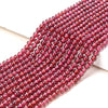 Natural Red Garnet Gemstone Grade AAA Round 2MM 3MM Loose Beads 15 inch Full Strand (P60)