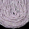 Natural Kunzite Gemstone Grade AA Micro Faceted Round 3MM 4MM 5MM Loose Beads 15 inch Full Strand (P54)