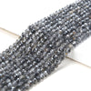 4MM Natural Black Rutilated Quartz Gemstone Grade AAA Micro Faceted Round Loose Beads 15 inch Full Strand (80016240-P51)
