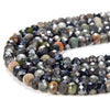 5X4MM Mix Multi Gemstones Gemstone Micro Faceted Rondelle Loose Beads (P38)