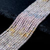 2MM Natural Beryl Morganite Aquamarine Heliodor Gemstone Grade AAA Micro Faceted Round Loose Beads 15.5 inch Full Strand (80009341-P26)