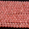 Red Pink Genuine Argentina Rhodochrosite Gemstone Grade AAA Round 4mm 6mm 8mm Loose Beads (924)