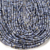 3X2MM Natural Iolite Gemstone Grade AA Micro Faceted Rondelle Loose Beads 15 inch Full Strand (80016385-P61)